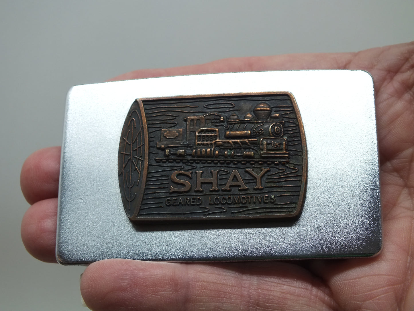 Shay Geared Locomotive Belt Buckle