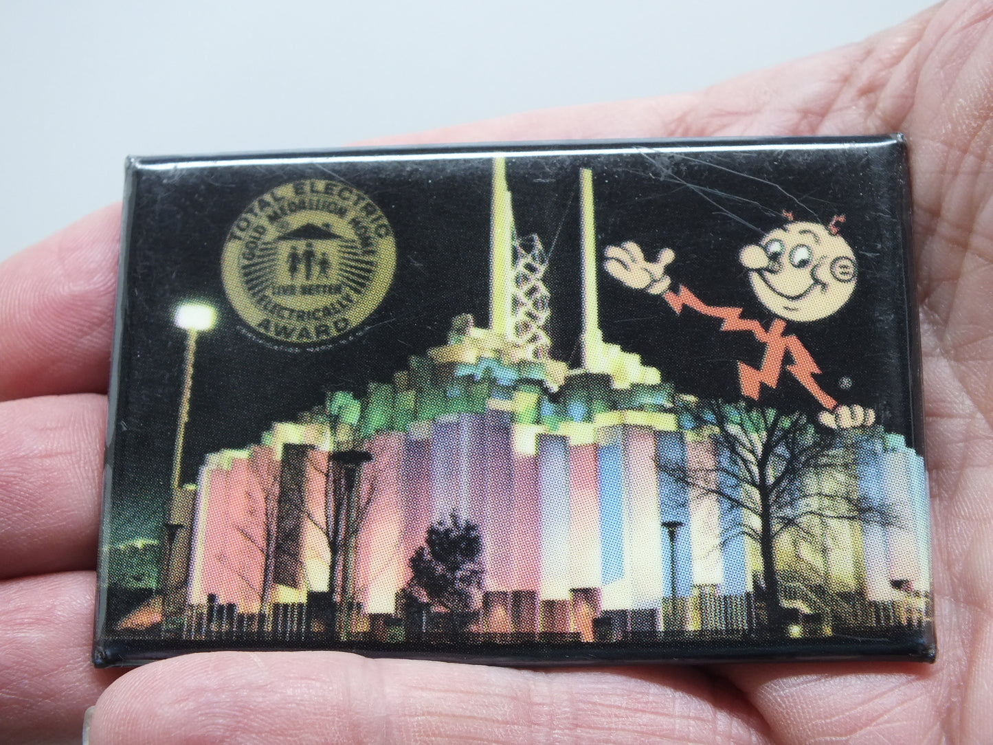 Reddy Kilowat Worlds Fair Pocket Mirror 1965